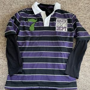 Cherokee 2-1 Boy Golf-shirt with long-sleeve black t-shirt (removable), NWOT